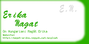 erika magat business card